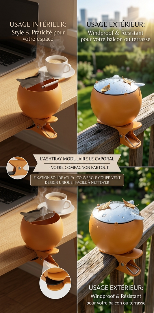 Cendrier de table à clipser "Le Cendrier" - La Carafe