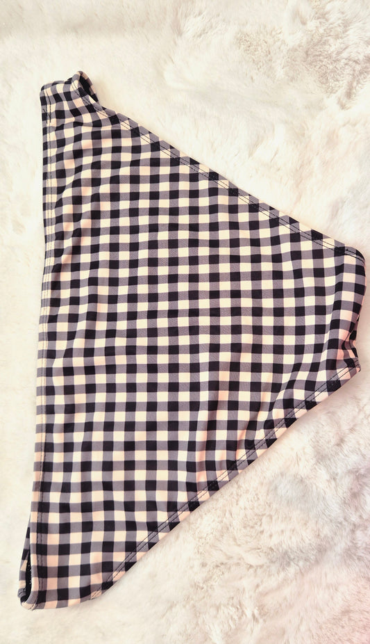 Bas de Maillot de Bain Taille Haute — MINUS (Modèle Jasira / Sand Checked) XXL