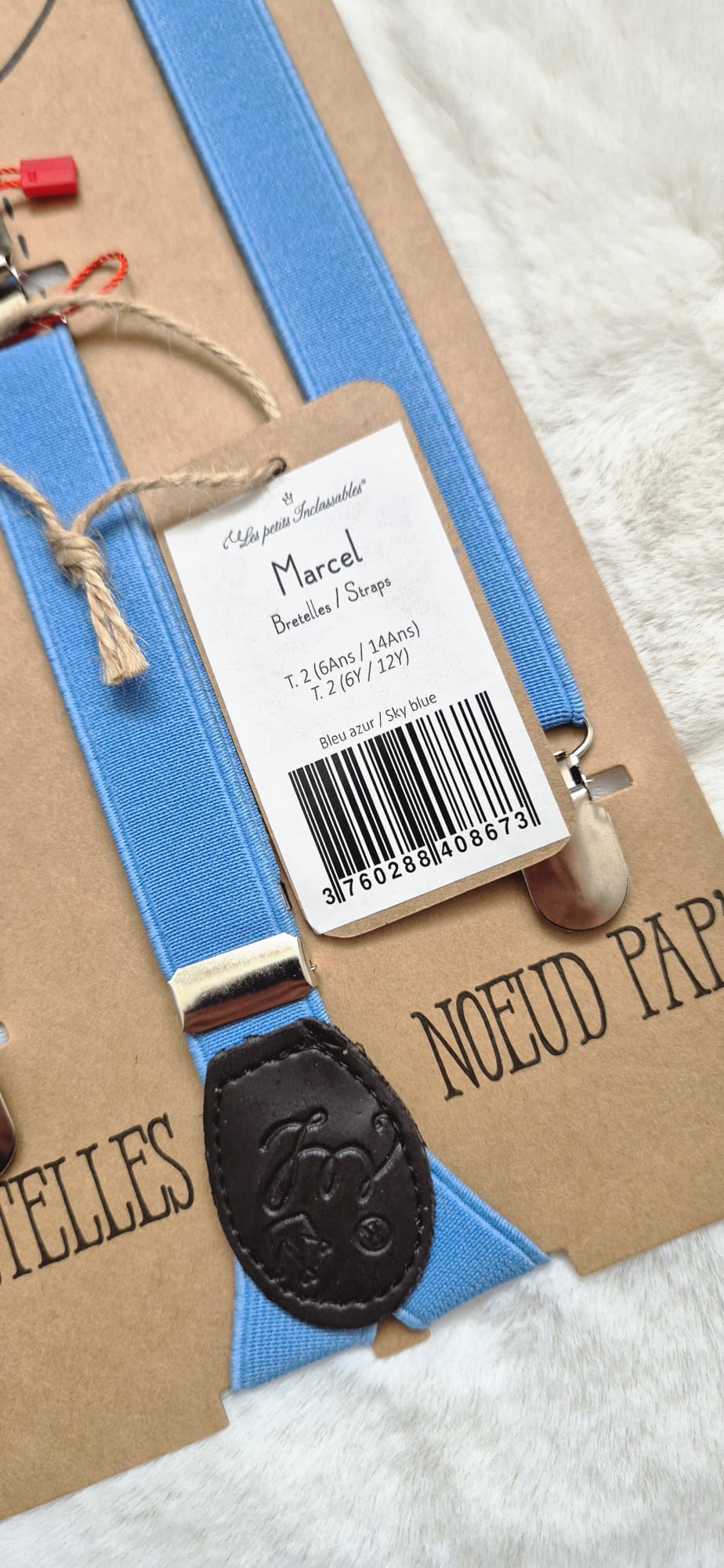 Bretelles "Marcel" – Les Petits Inclassables (Bleu Azur)