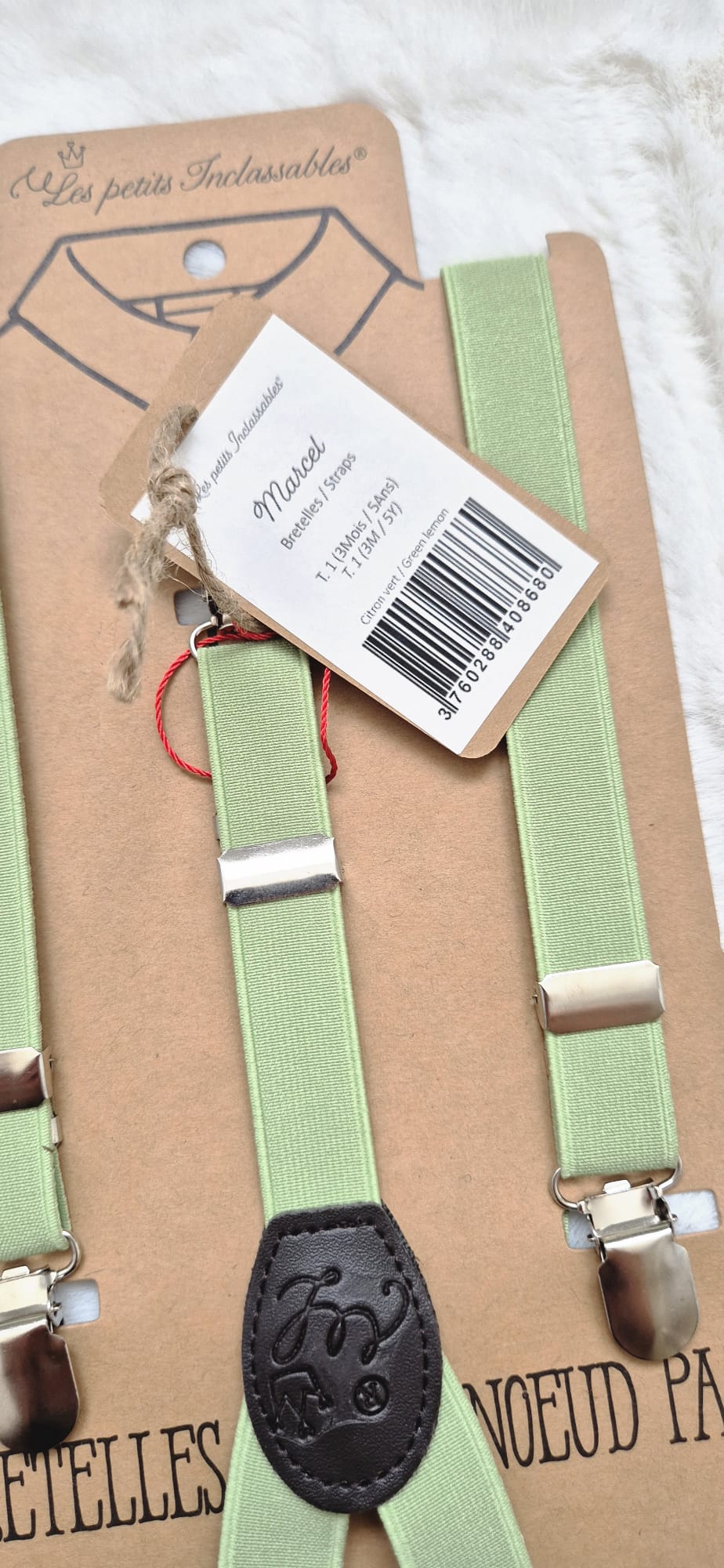 Bretelles "Marcel" – Les Petits Inclassables (Vert Citron)