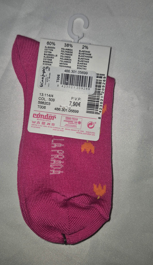Chaussettes Fille Agatha Ruiz de la Prada - Rose motifs Tulipes