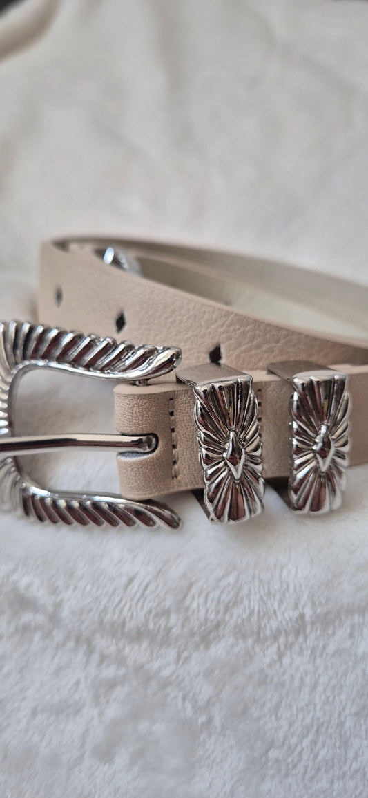 Ceinture Western Beige Femme - Captain Tortue