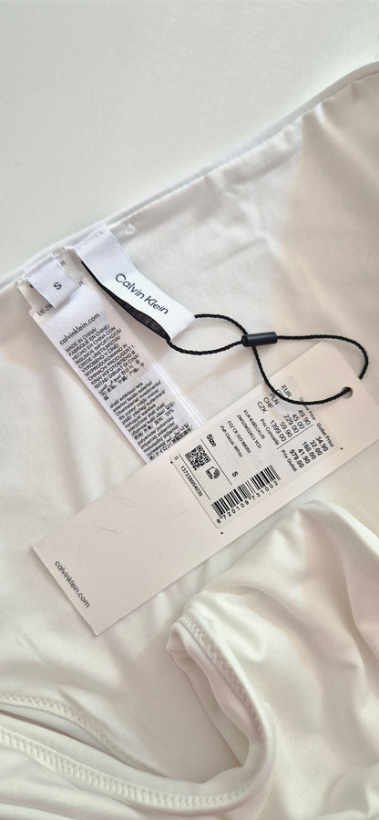 Bas de bikini Calvin Klein Blanc - Neuf avec étiquette - Taille S