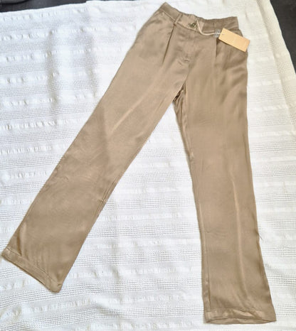 Pantalon Satiné Beige Elora