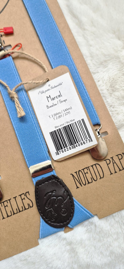 Bretelles "Marcel" – Les Petits Inclassables (Bleu Azur)