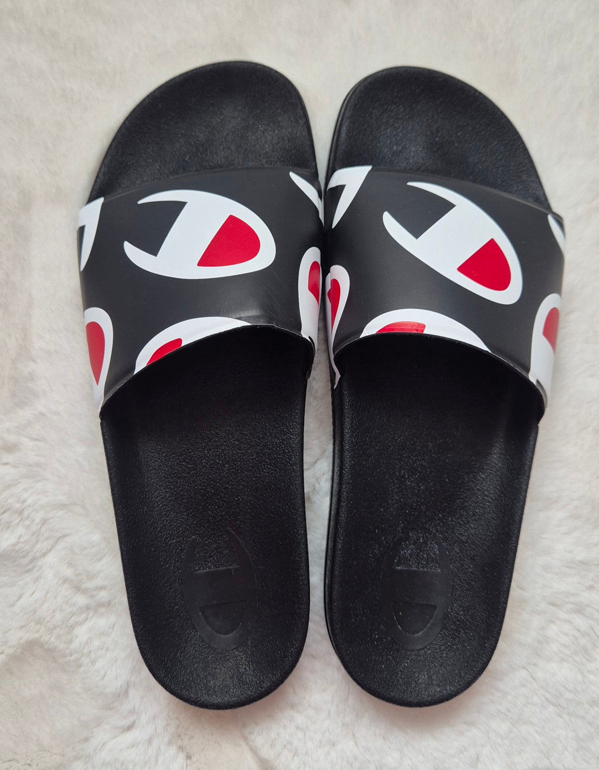 Claquettes Champion Slide PD - Noir & Rouge (Modèle S22018-CHA-KK001)
