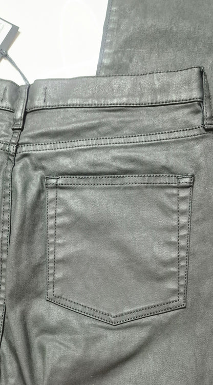 Pantalon droit enduit noir - The Kooples