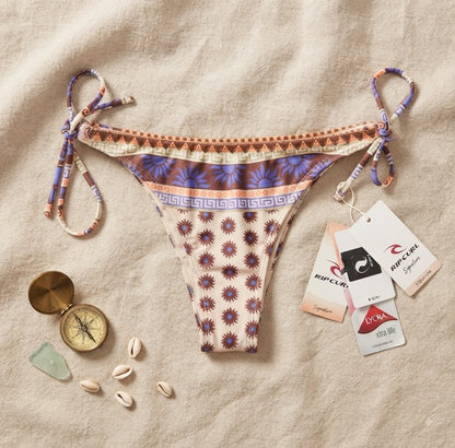 Bas de bikini Rip Curl "Amare" - Neuf avec étiquettes - Taille M - Imprimé Bohème