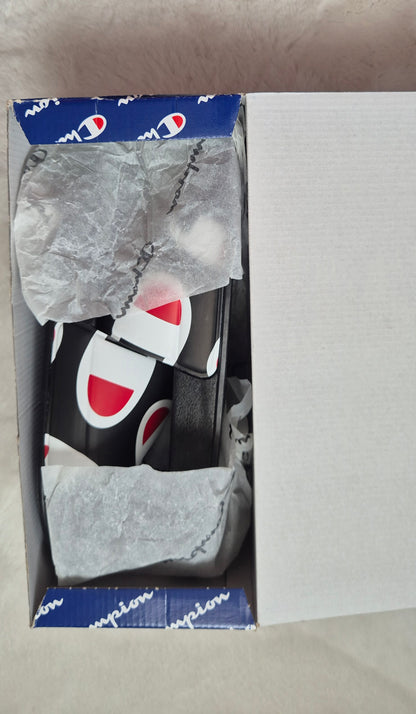 Claquettes Champion Slide PD - Noir & Rouge (Modèle S22018-CHA-KK001)