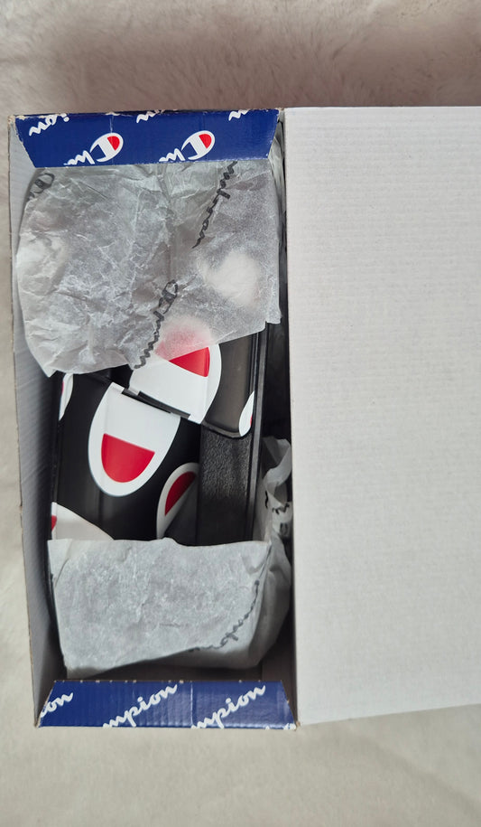 Claquettes Champion Slide PD - Noir & Rouge (Modèle S22018-CHA-KK001)