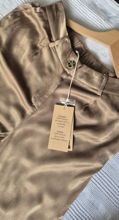 Pantalon fluide satiné Elora