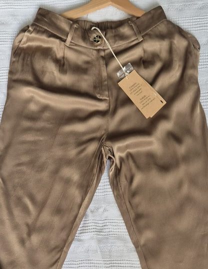 Pantalon fluide satiné Elora