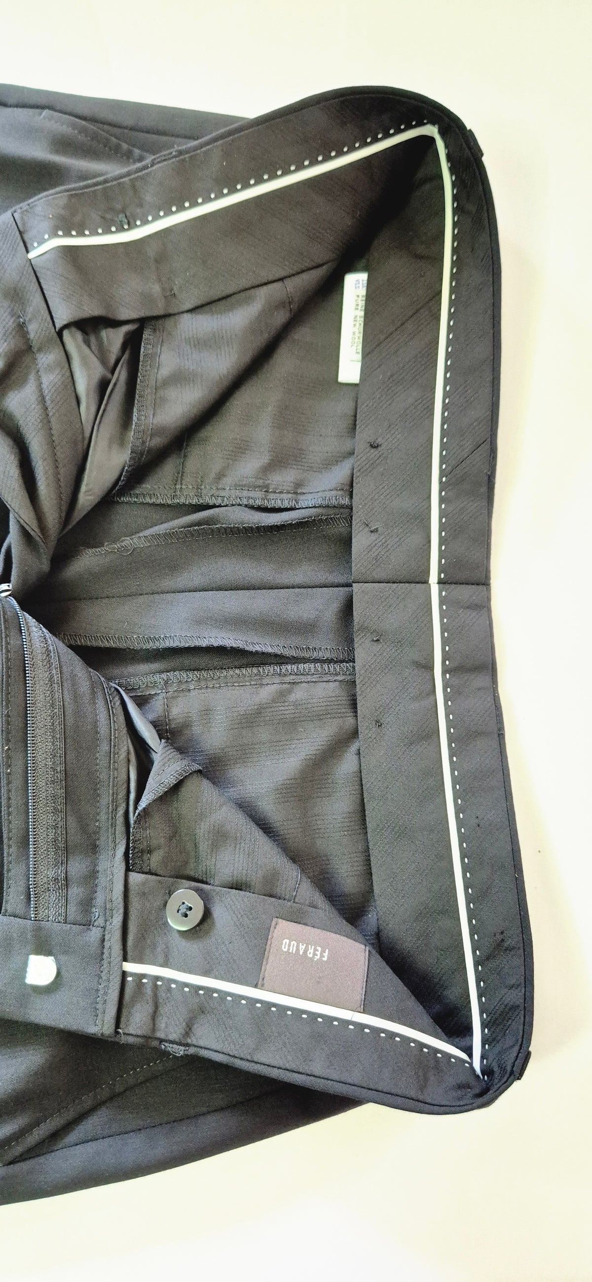 Pantalon de costume FÉRAUD 100% Pure Laine (Woolmark)