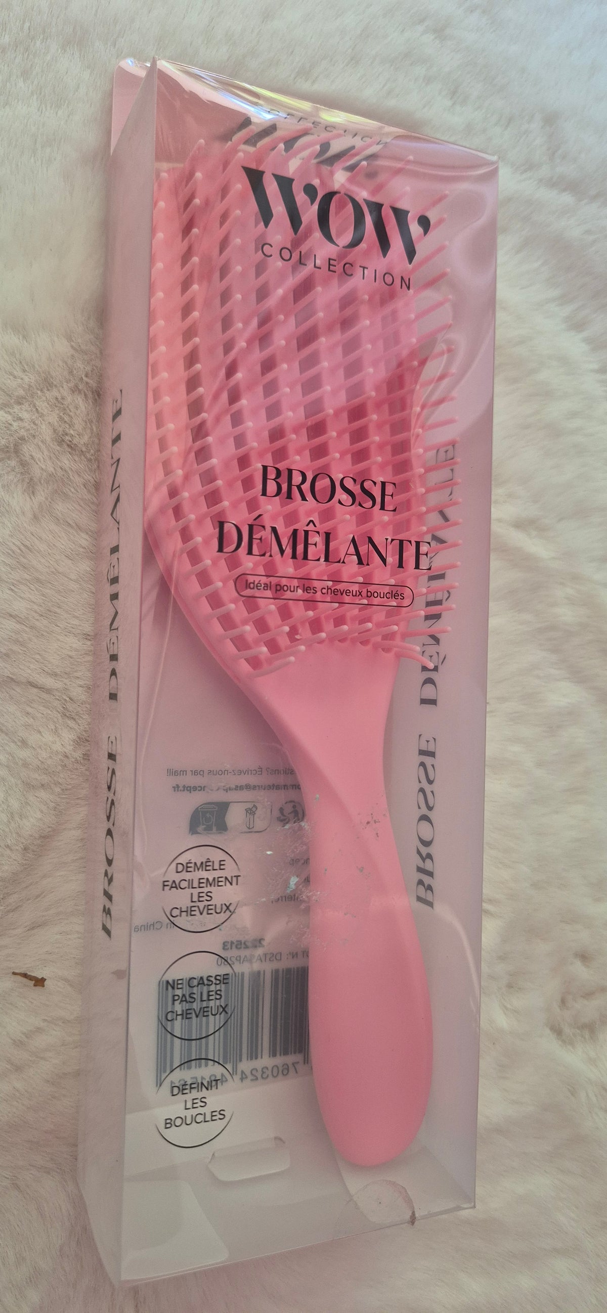 Brosse démêlante rose - Wow Collection