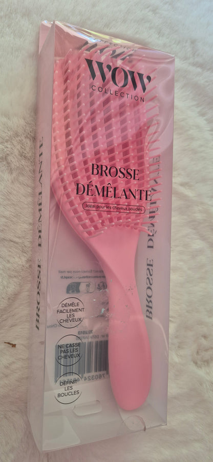 Brosse démêlante rose - Wow Collection
