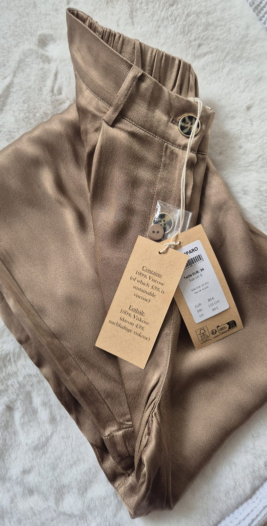Pantalon fluide satiné Elora