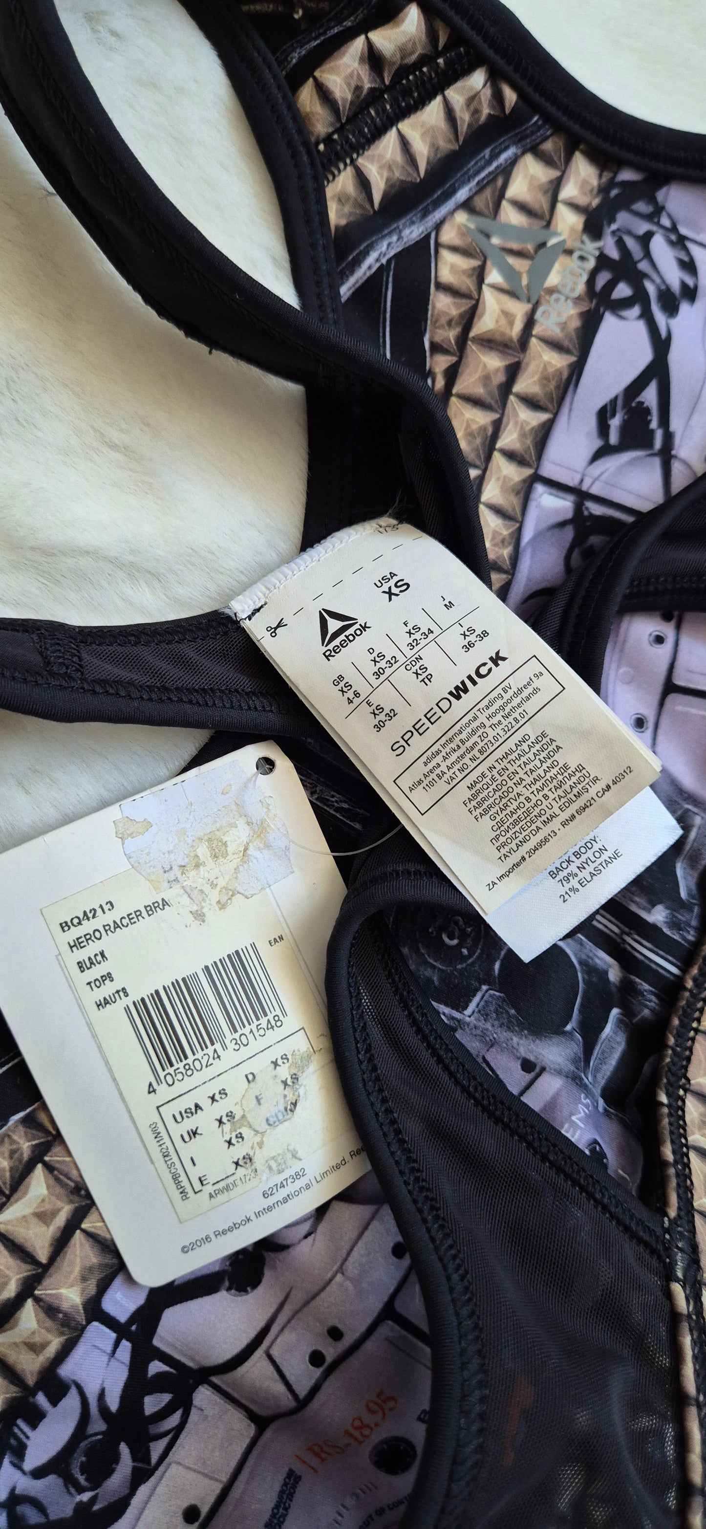 Brassière de Sport Reebok Hero Racer