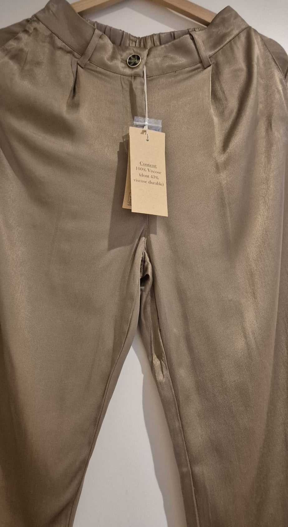 Pantalon fluide satiné Elora