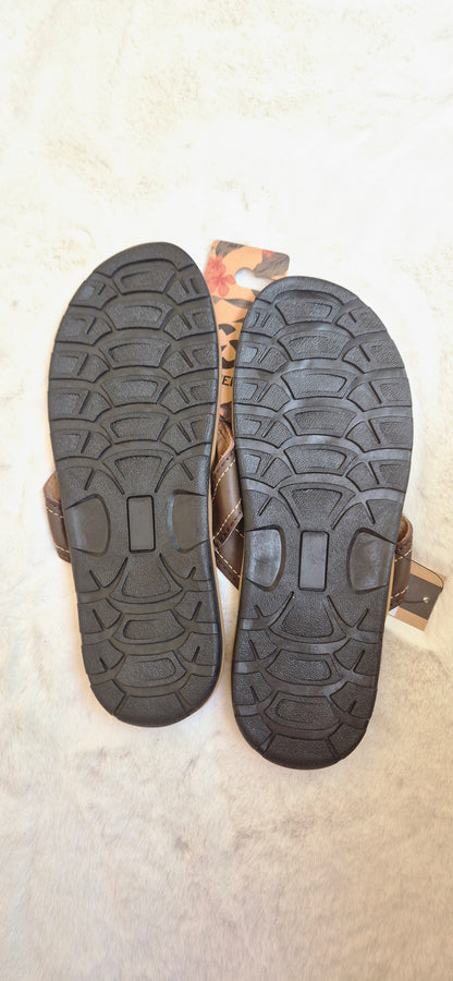 Tongs Homme SINNER - Modèle "Canggu Men Brown Wood