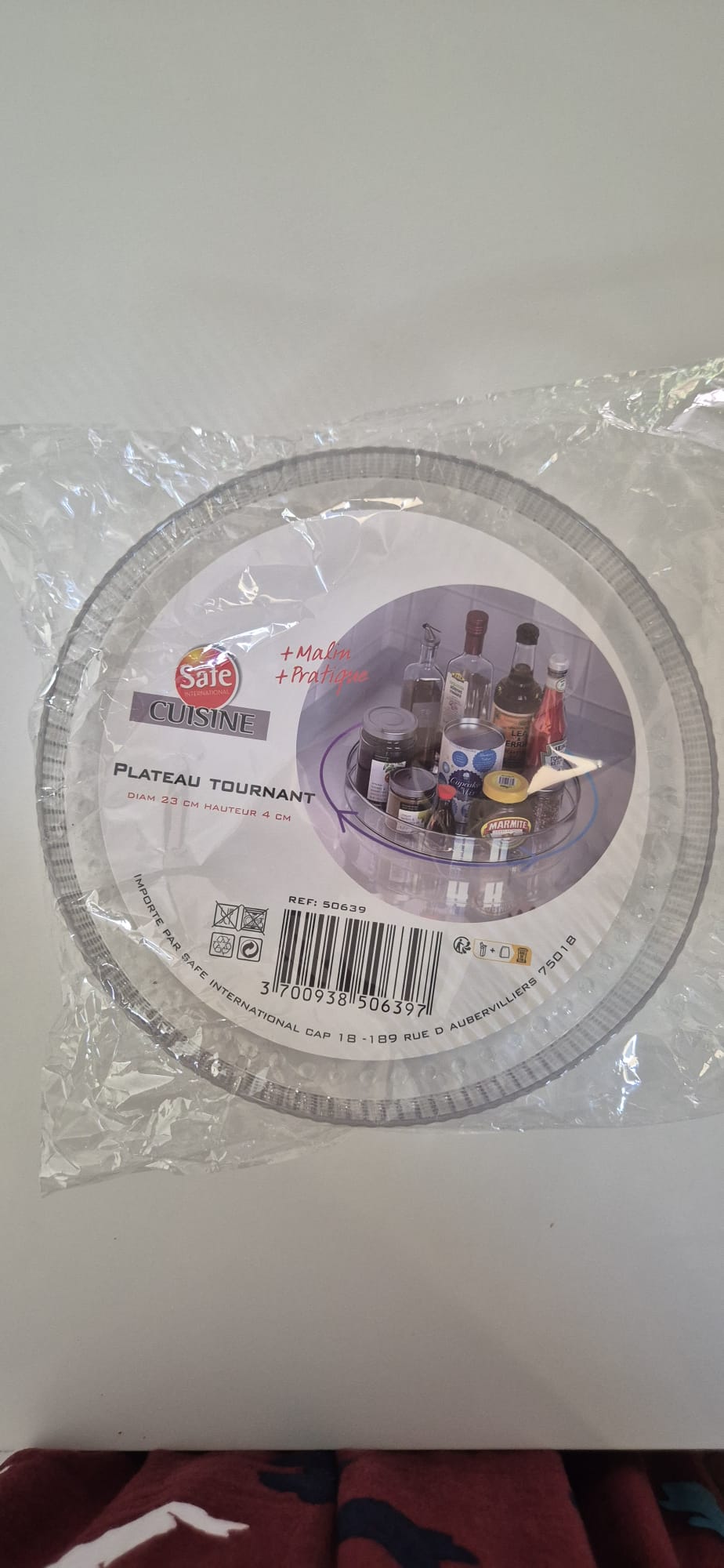 Plateau Tournant Rangement Cuisine Transparent Safe Cuisine