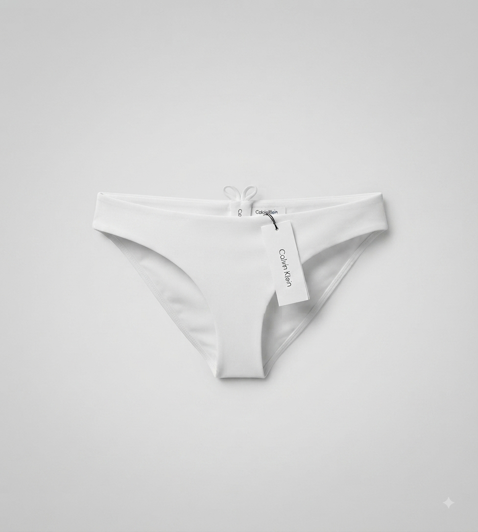 Bas de bikini Calvin Klein Blanc - Neuf avec étiquette - Taille S