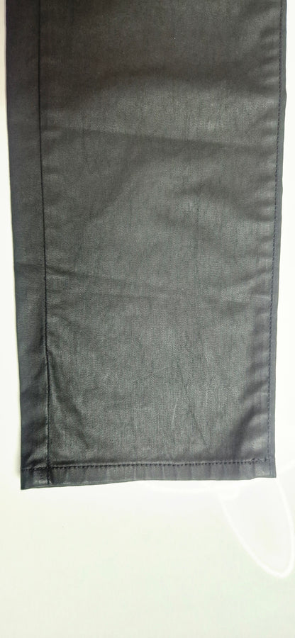 Pantalon droit enduit noir - The Kooples