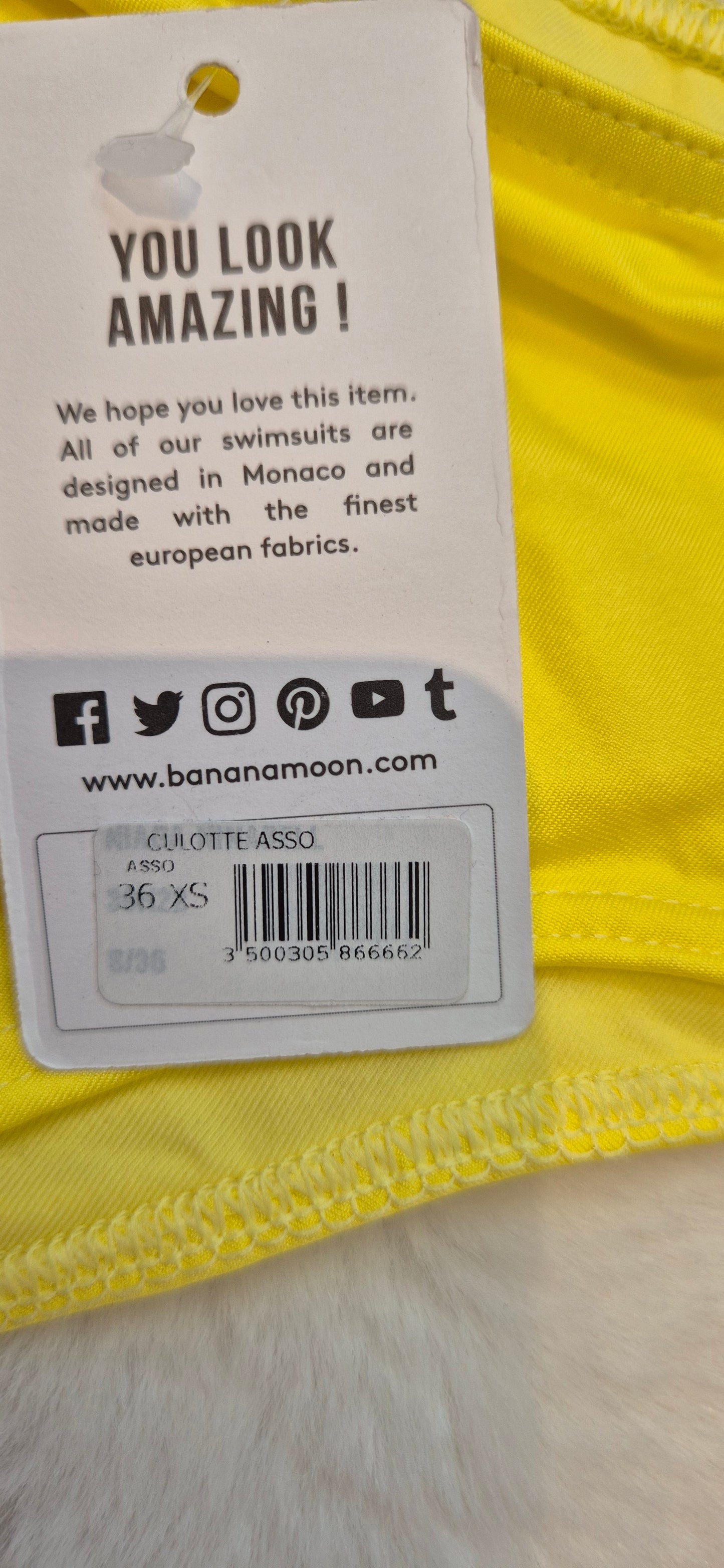 Bas de Maillot de Bain Jaune — Banana Moon. XS