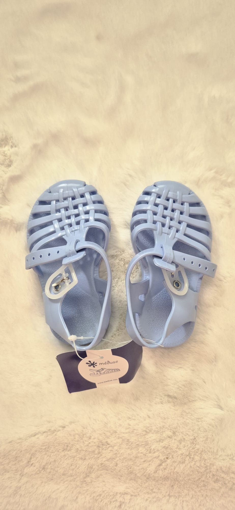 Sandales en plastique Méduse - Bleu ciel (Pointure 20)