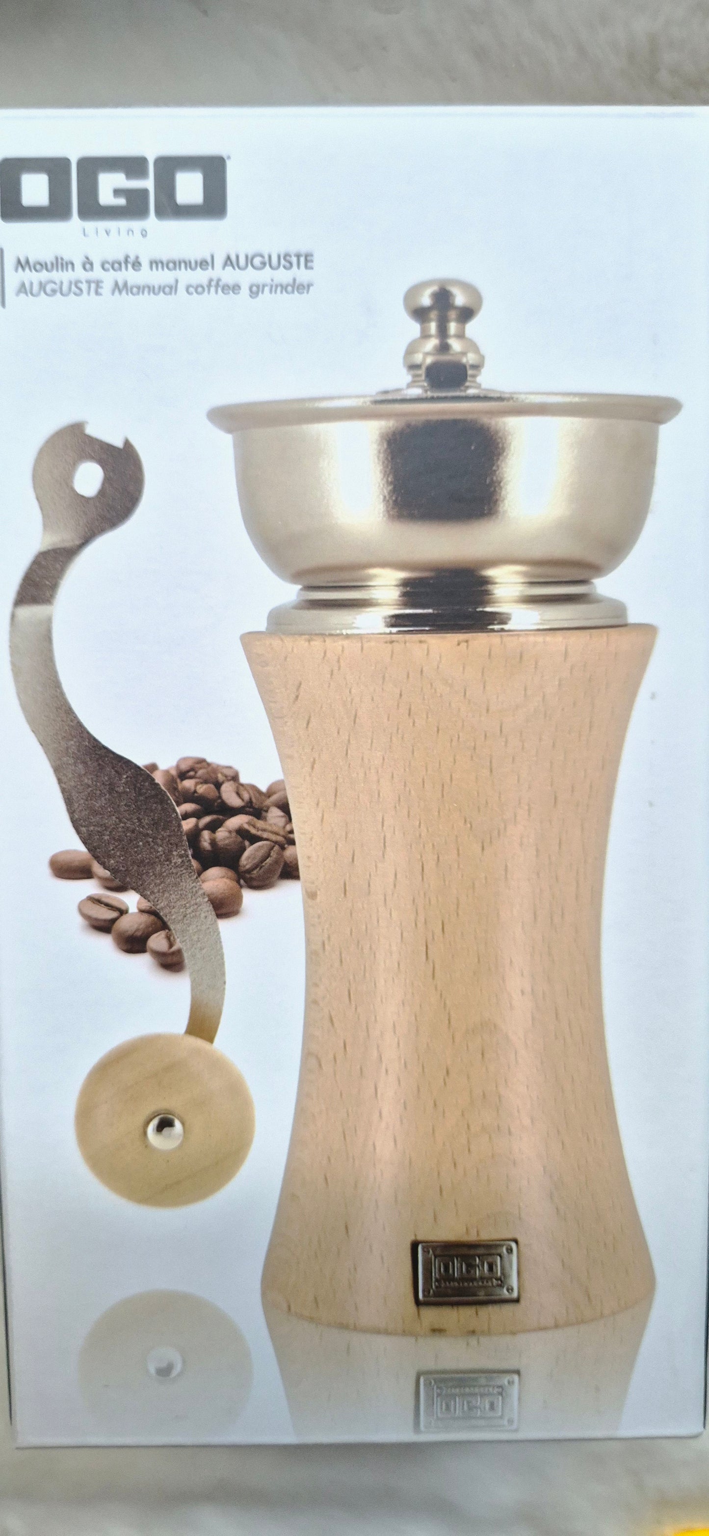 Moulin à Café Manuel OGO Living AUGUSTE - Bois et Métal